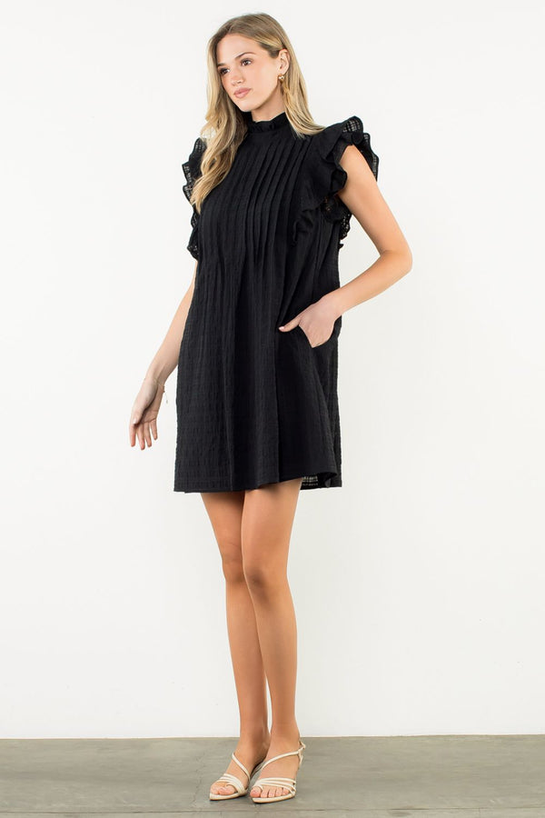 So Precious Button Back Dress - Black