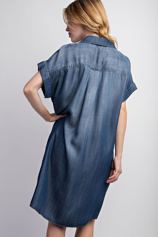 So Soft Washed Chambray Dress