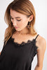Femme Satin Lace Cami Top