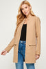 Kate Collarless Long Jacket