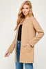 Kate Collarless Long Jacket