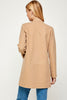 Kate Collarless Long Jacket