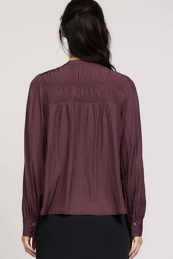 Midnight Plum Blouse