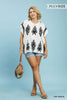 P-Border Print Top