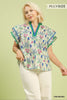 P-Floral Contrast Top