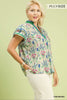 P-Floral Contrast Top