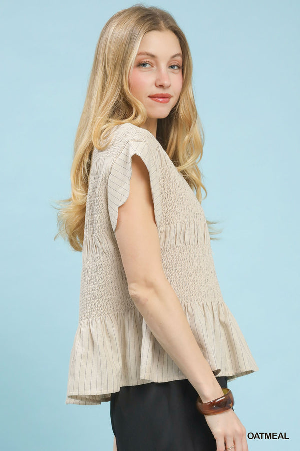 Scallops and Stripes Top