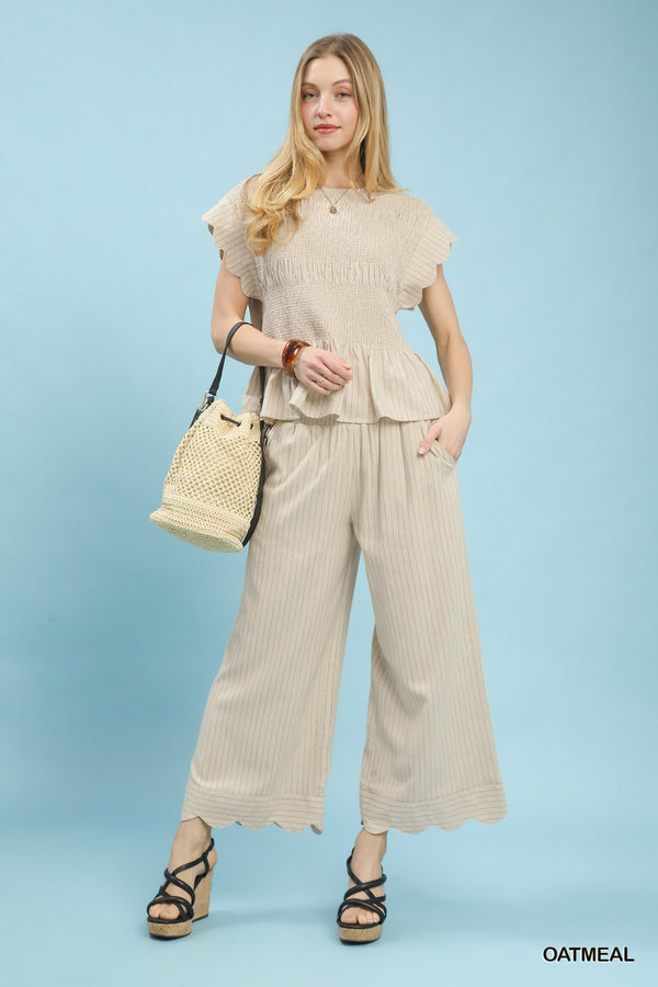 Scallops and Stripes Pant