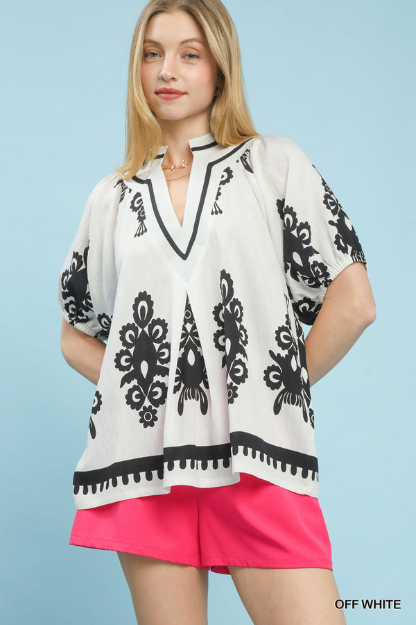 Scrolling Print Top