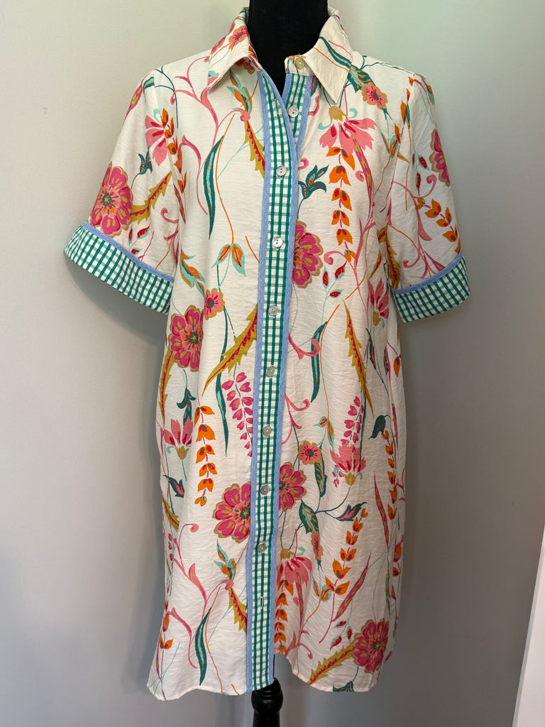 THML Collared Floral Dress