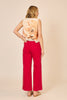 Poppy Wide Leg Red Pant