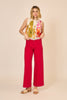 Poppy Wide Leg Red Pant