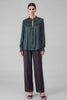 Vivienne Pleated Tie Neck Blouse