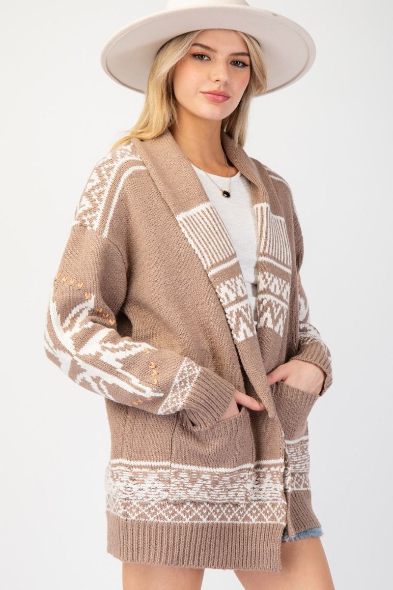 Lovely Day Printed Open Cardigan – Bennett James