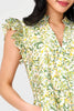 Sweet Botanical Flutter Sleeve Dress