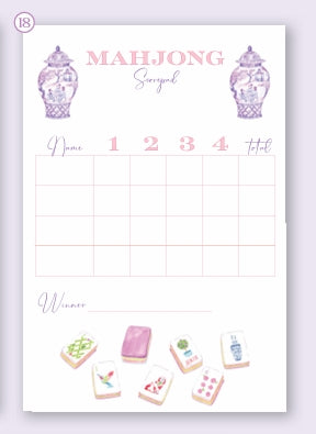 Mahjong Scorepad