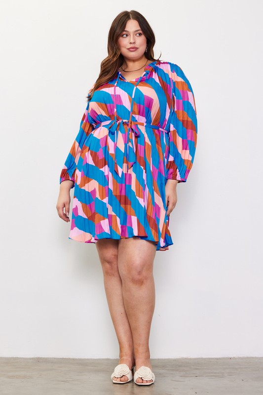 P-Geo Print Dress