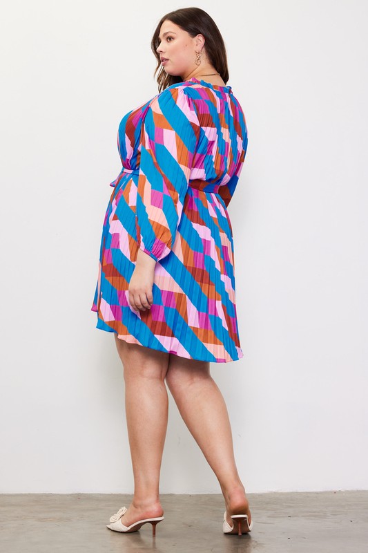 P-Geo Print Dress