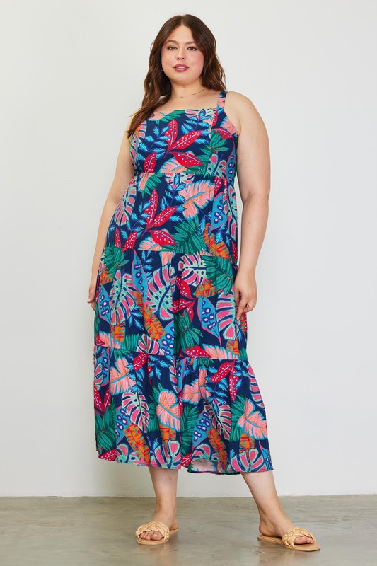 P-Floral Print Dress