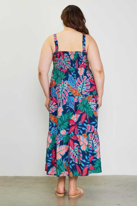 P-Floral Print Dress