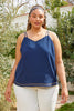 P-Cutout Navy Top