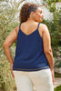 P-Cutout Navy Top
