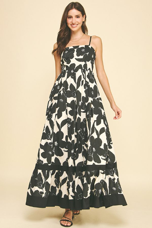 Pinch B&W Floral Dress