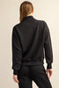 Luxe Modal Quarter Zip-Black