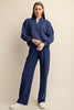 Luxe Modal Quarter Zip-Navy