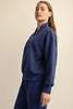 Luxe Modal Quarter Zip-Navy