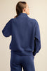 Luxe Modal Quarter Zip-Navy