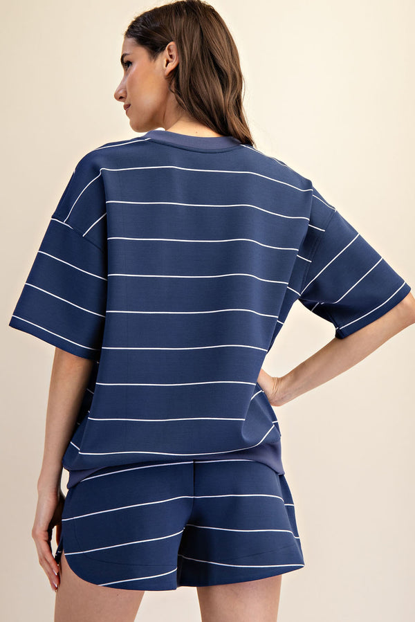 Modal Short Sleeve Crewneck Top