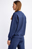 Super Soft Mock Neck Pullover-Navy