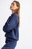 Super Soft Mock Neck Pullover-Navy