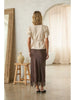 Sienna Espresso Lace Trim Skirt