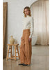 Elodie Sueded Wide Leg Pants