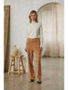 Elodie Sueded Wide Leg Pants