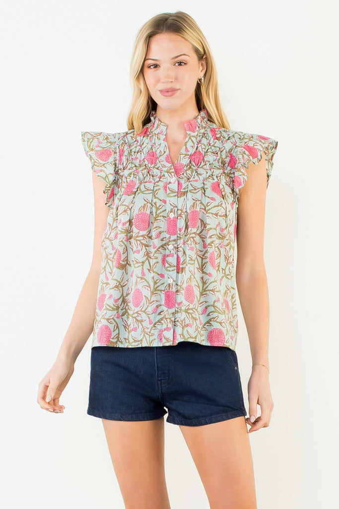 Flutter and Floral Top