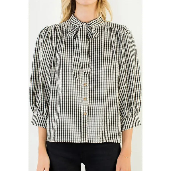 Madison Gingham Blouse