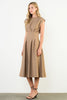 Riley Cinch Waist Dress - Khaki