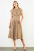 Riley Cinch Waist Dress - Khaki