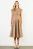 Riley Cinch Waist Dress - Khaki