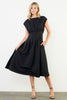 Riley Cinch Waist Dress - Black