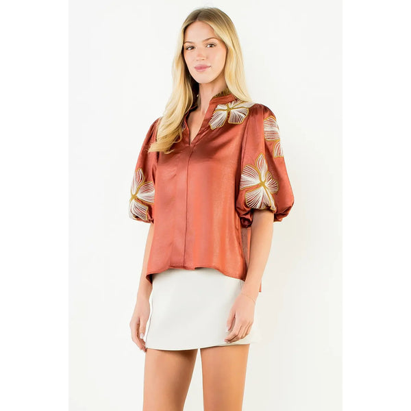 Copper Blossom Top