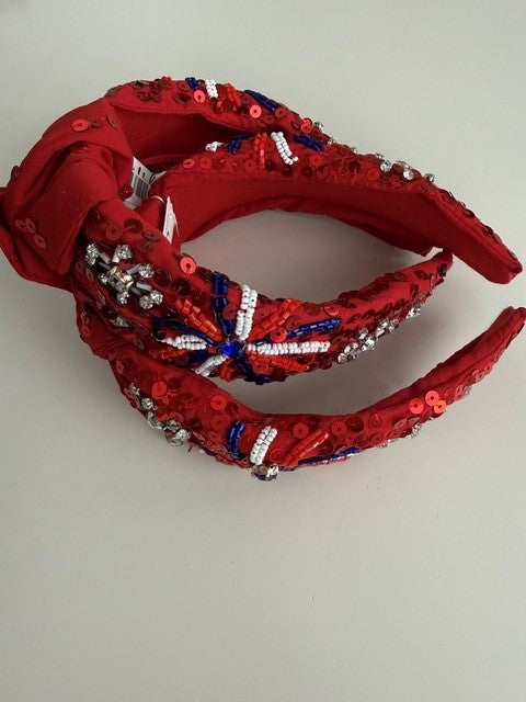 Americana Sequin and Rhinestone Headband
