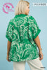 P-Pretty Green Paisley Top