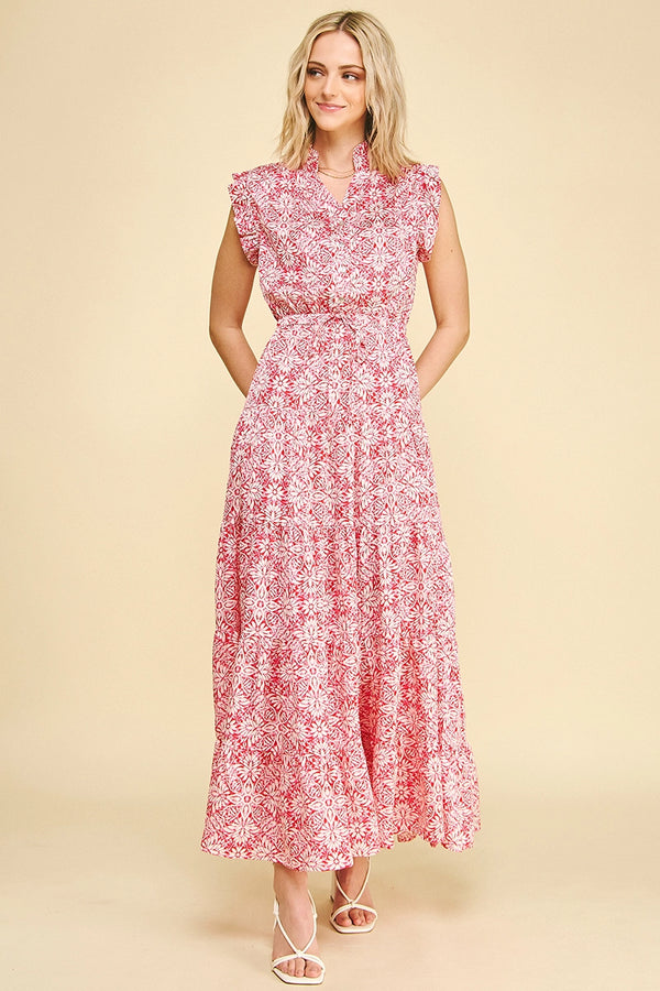Pretty Floral Print Dress
