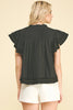 Frilly Lace Trim Blouse