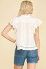 Frilly Lace Trim Blouse
