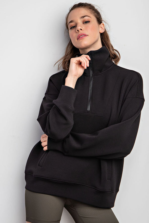 Modal Quarter Zip Pullover
